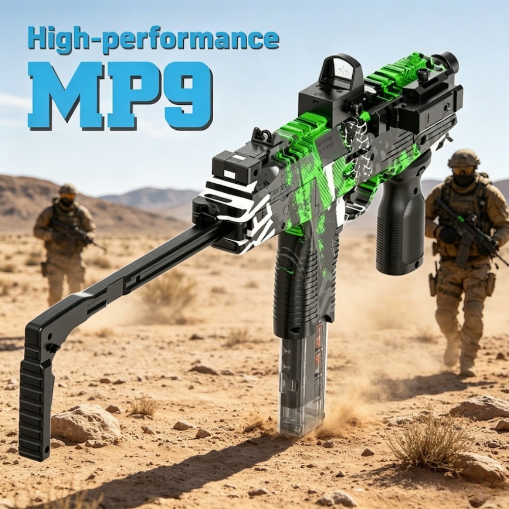Foam Dart Gun - MP9 Toy Gun Electric Foam Dart