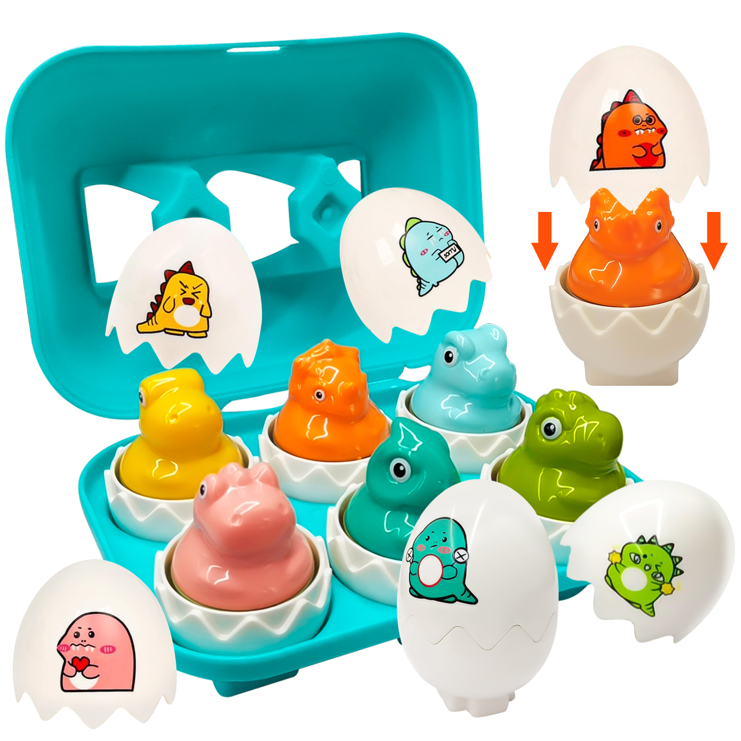 Kids Toys 2 Year Old - Montessori Kids Shape Matching Egg Baby