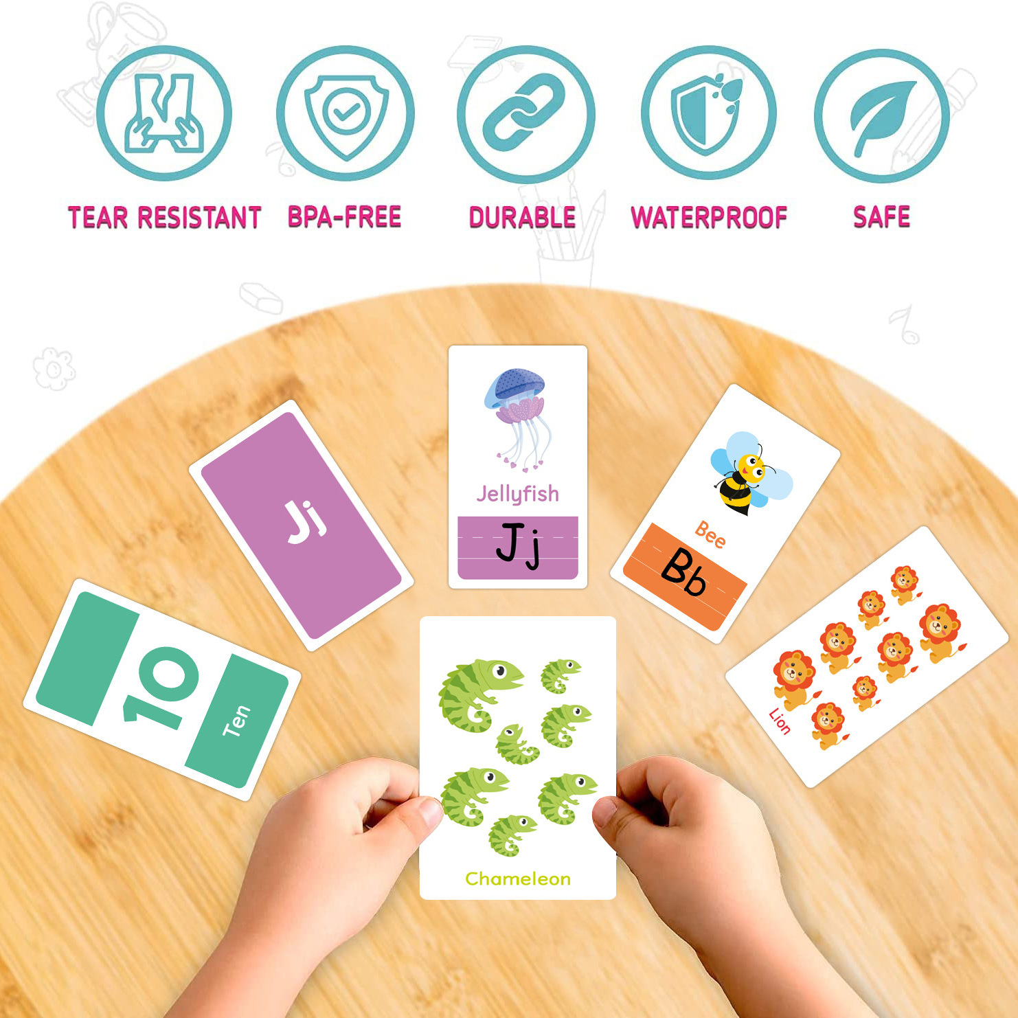 58 Pcs ABC Alphabet Flashcards - Educational Flash Card ulasan dan harga