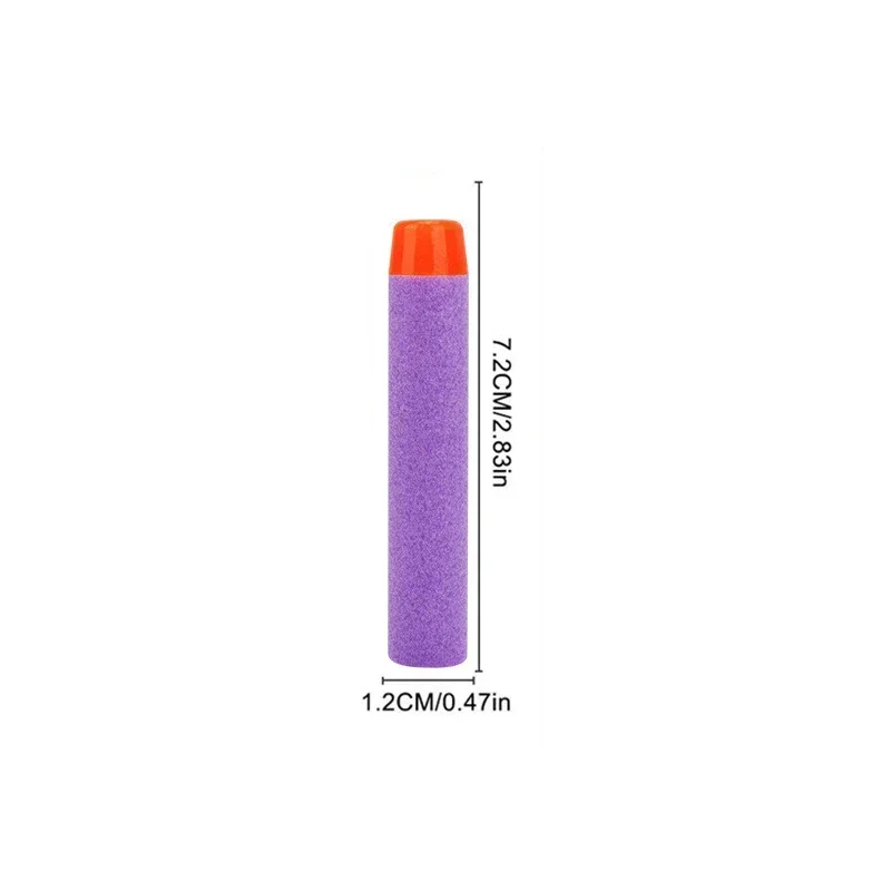 2A Purple Solid Round Head Bul - Foam Dart Gun ulasan dan harga