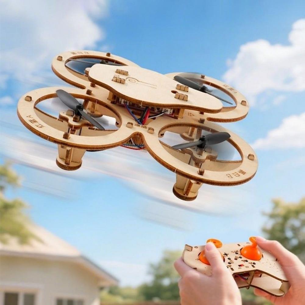 Rc Drone Toy Wooden Drone Puzz - Rc Helicopter Mini ulasan dan harga