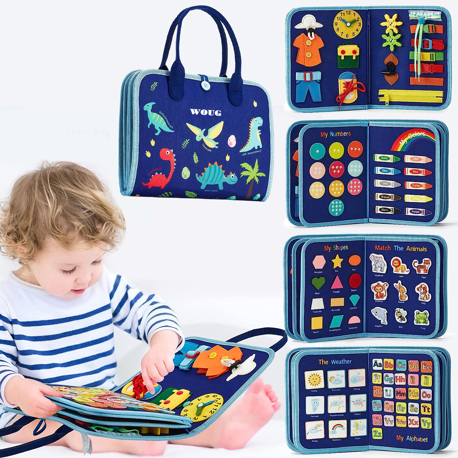 Montessori Toys Busy Board Tod - Kids Toys 2 Year Old ulasan dan harga