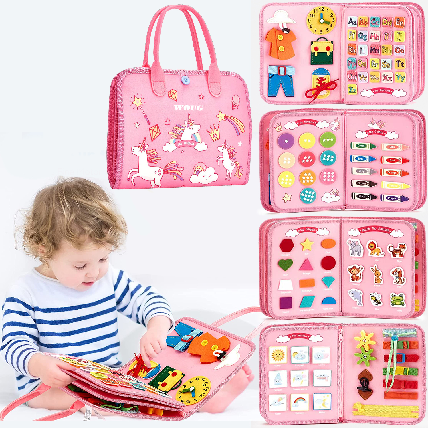 Montessori Toys Busy Board Tod - Kids Toys 2 Year Old ulasan dan harga