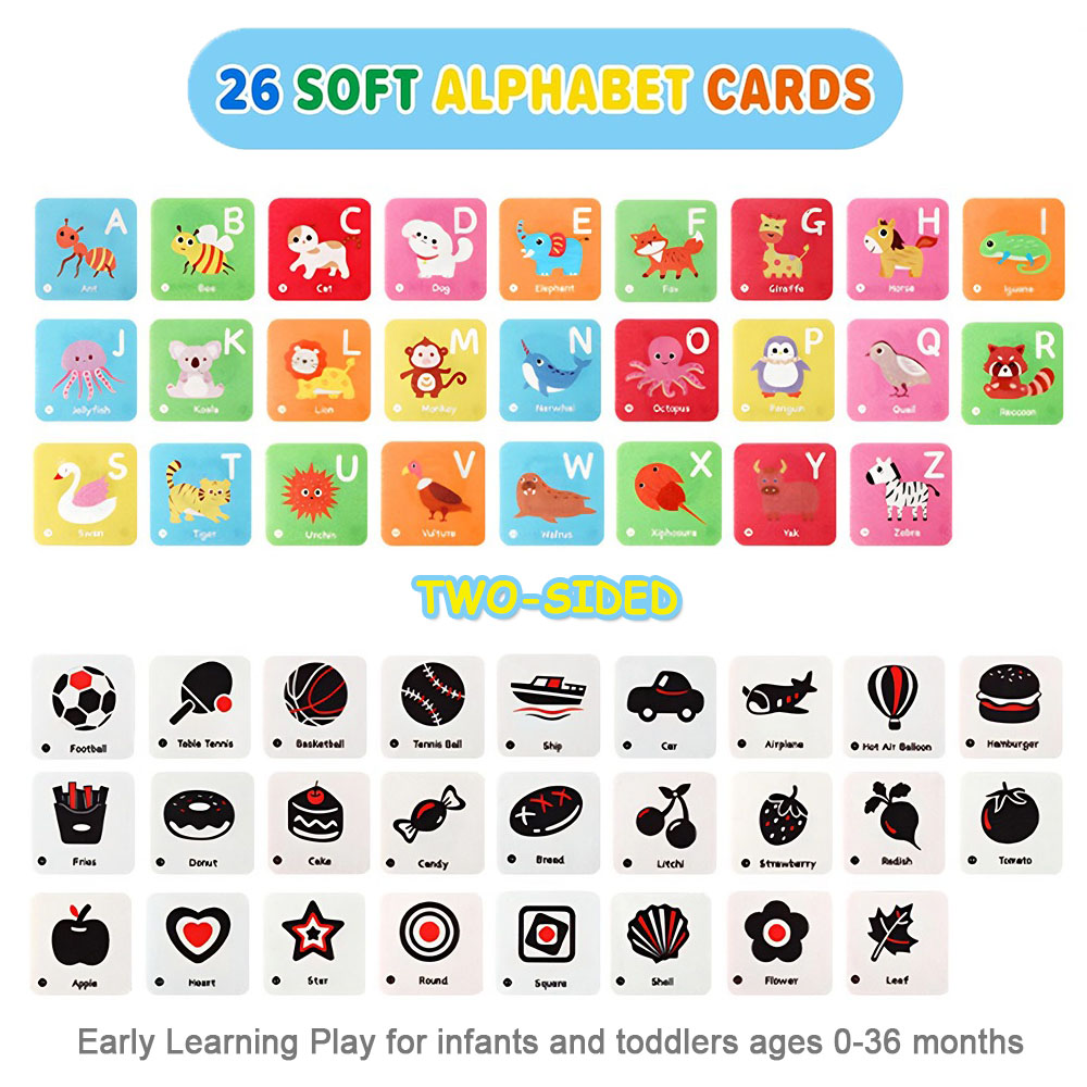 26 PCS Soft Reversible Flash C - Educational Flash Card ulasan dan harga