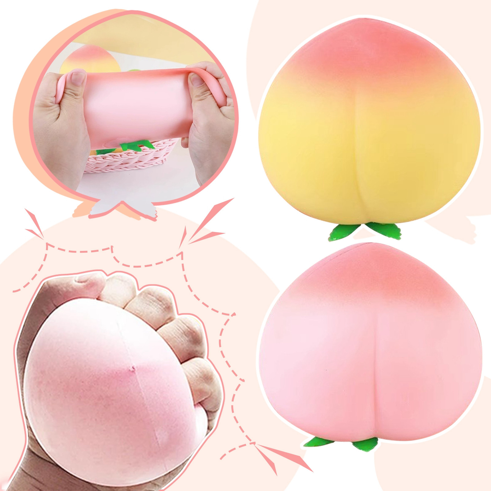 ZA Fidget Toy Cartoon Peach PU - Kids Toys Za ulasan dan harga