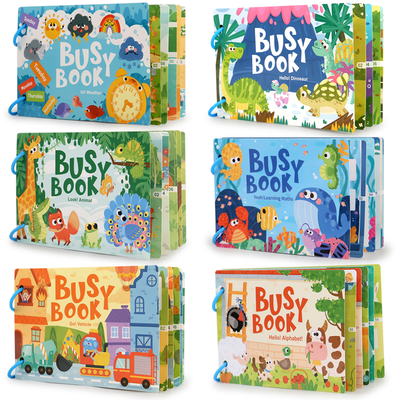 Montessori Baby Busy book My F - Kids Toys 2 Year Old ulasan dan harga