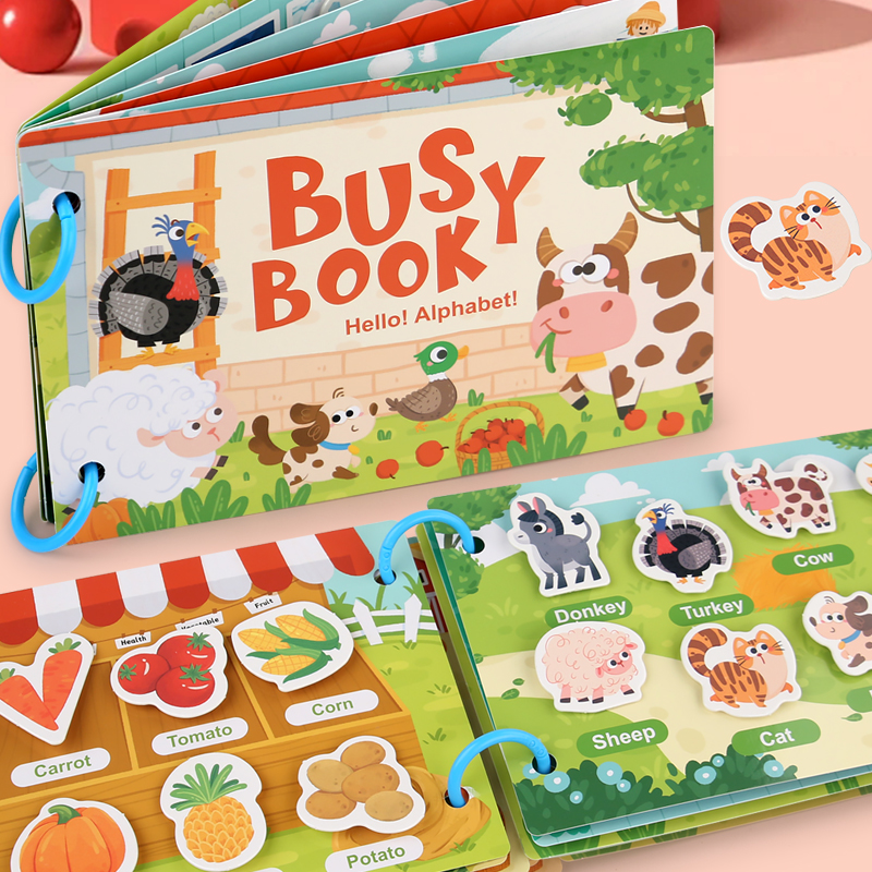 Montessori Baby Busy book My F - Kids Toys 2 Year Old ulasan dan harga