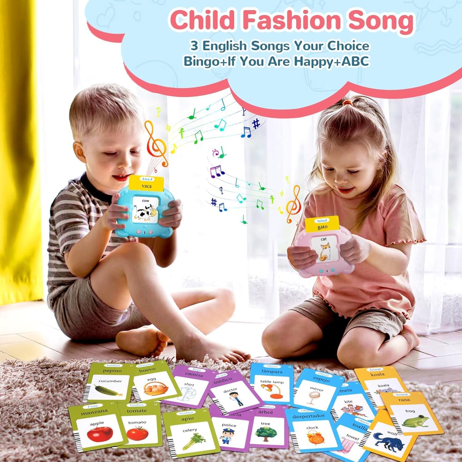 Spanish & English Talking Flas - Educational Flash Card ulasan dan harga