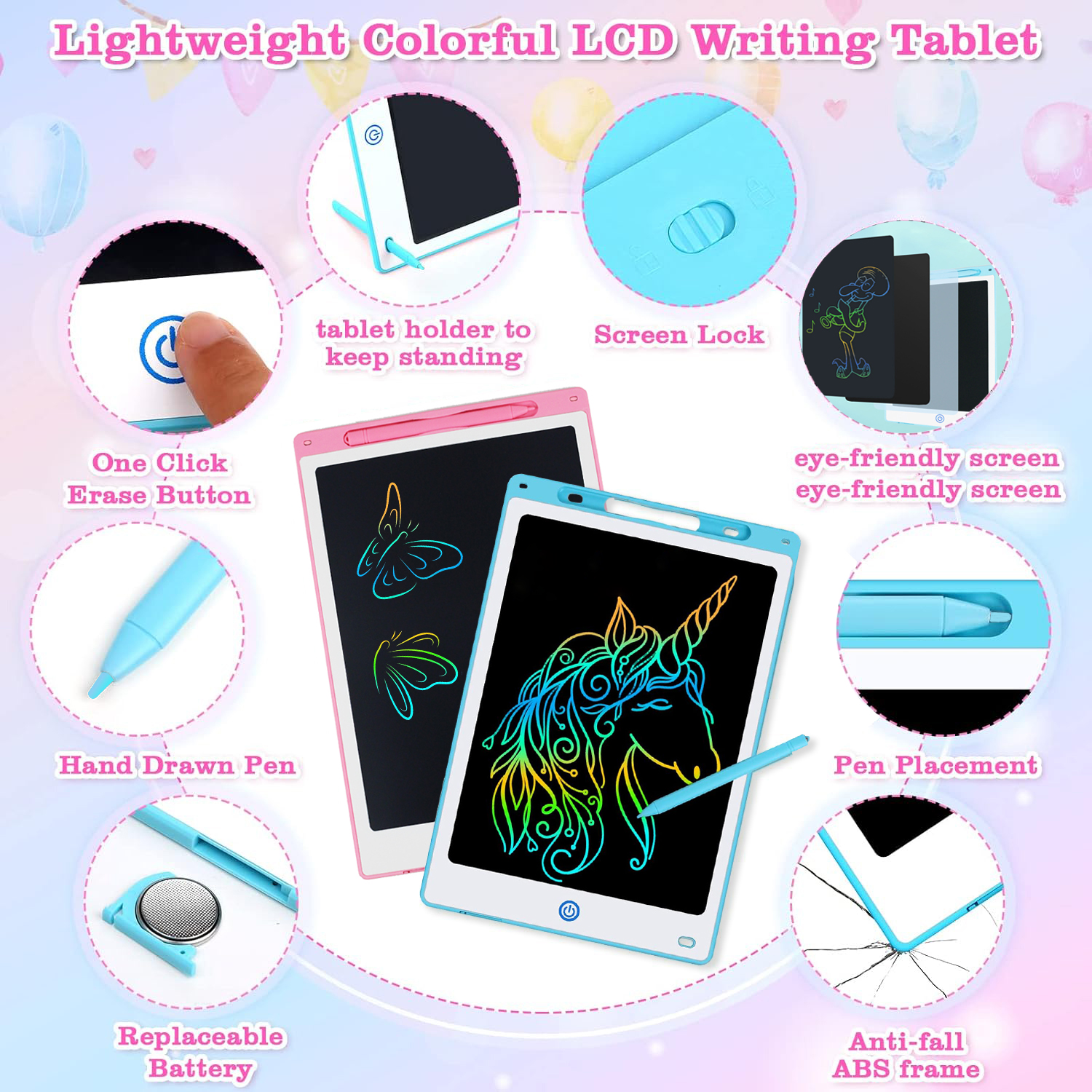 8.5/10/12IN LCD Writing Graphi - Kids Toys Drawing ulasan dan harga