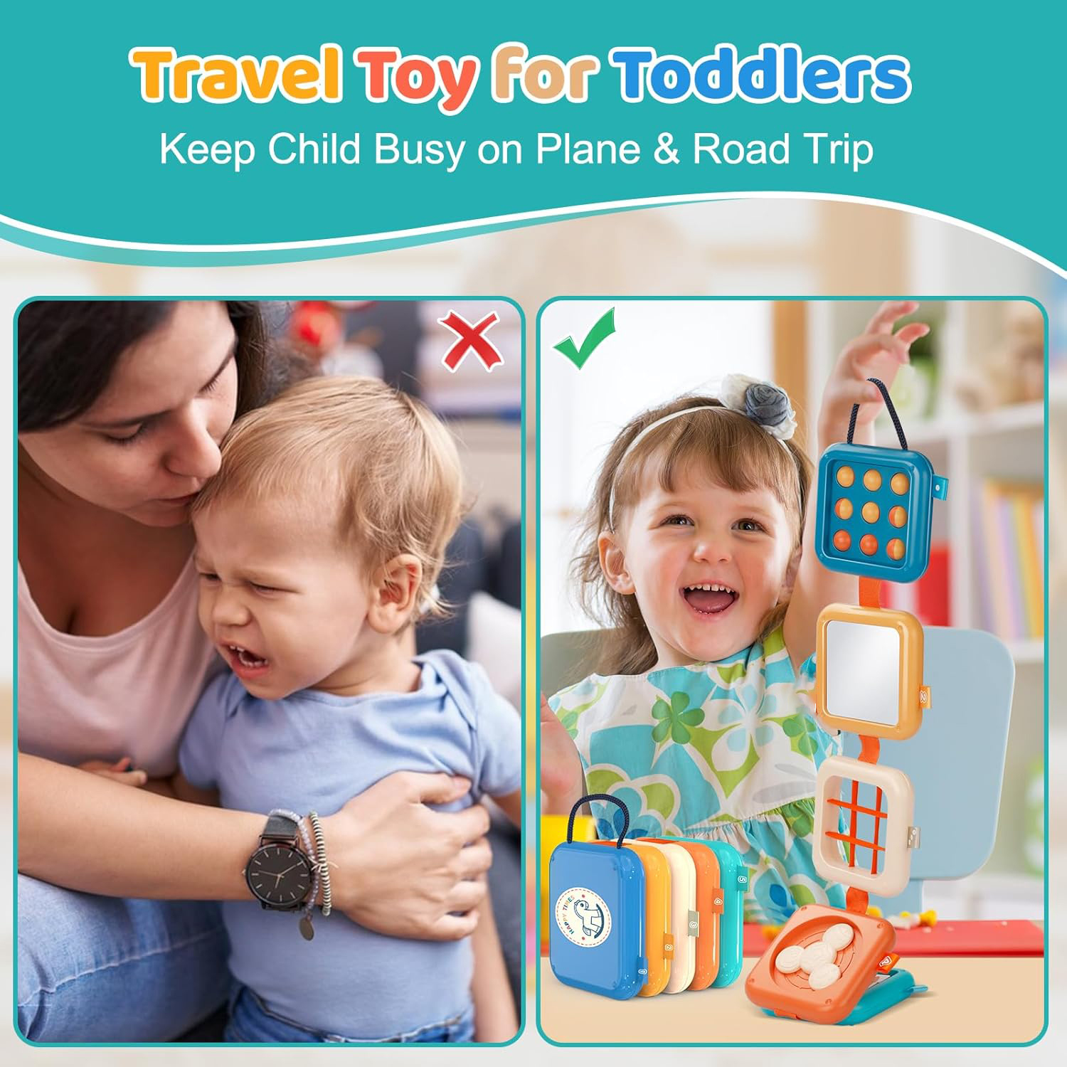 Montessori Toys Busy Board Bab - Kids Toys 2 Year Old ulasan dan harga