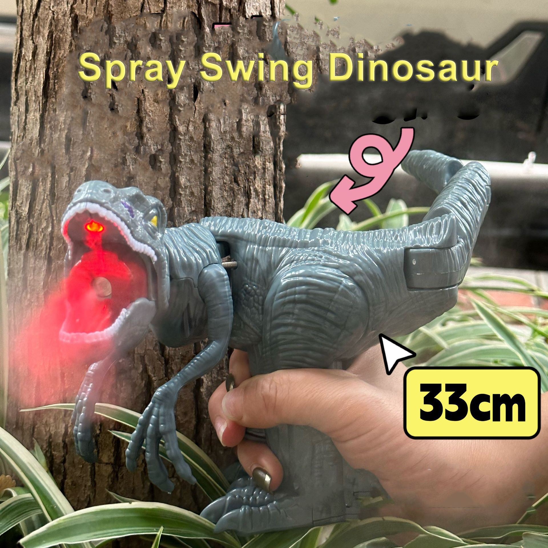 Electric Spray Swing Tyrannosa - Kids Toys Za ulasan dan harga