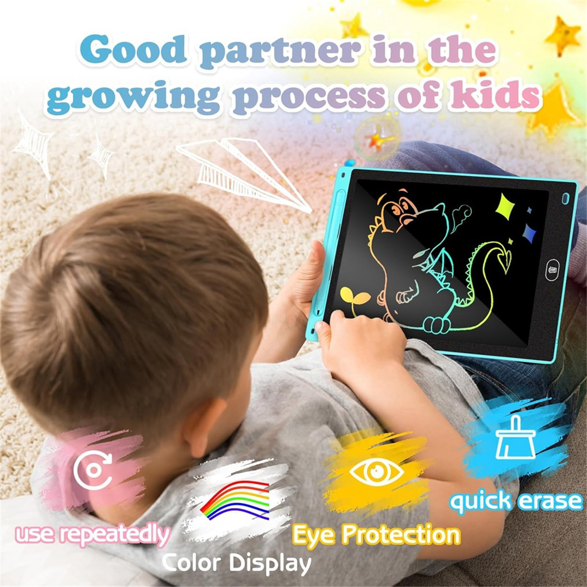 AA98 2 Pack LCD Writing Tablet - Kids Toys Drawing ulasan dan harga