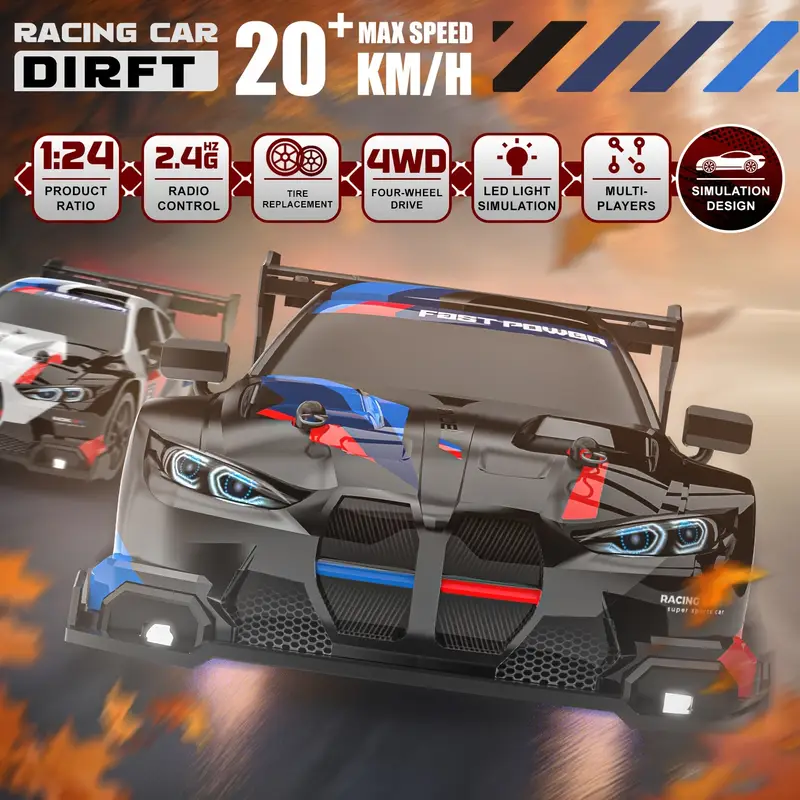 New 4WD 1:24 Scale RC Drift Ca - Kid Toys And More ulasan dan harga