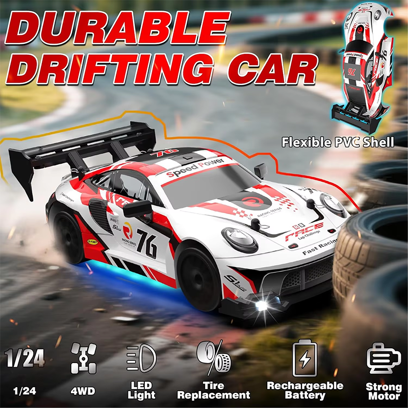 New 4WD 1:24 Scale RC Drift Ca - Kid Toys And More ulasan dan harga