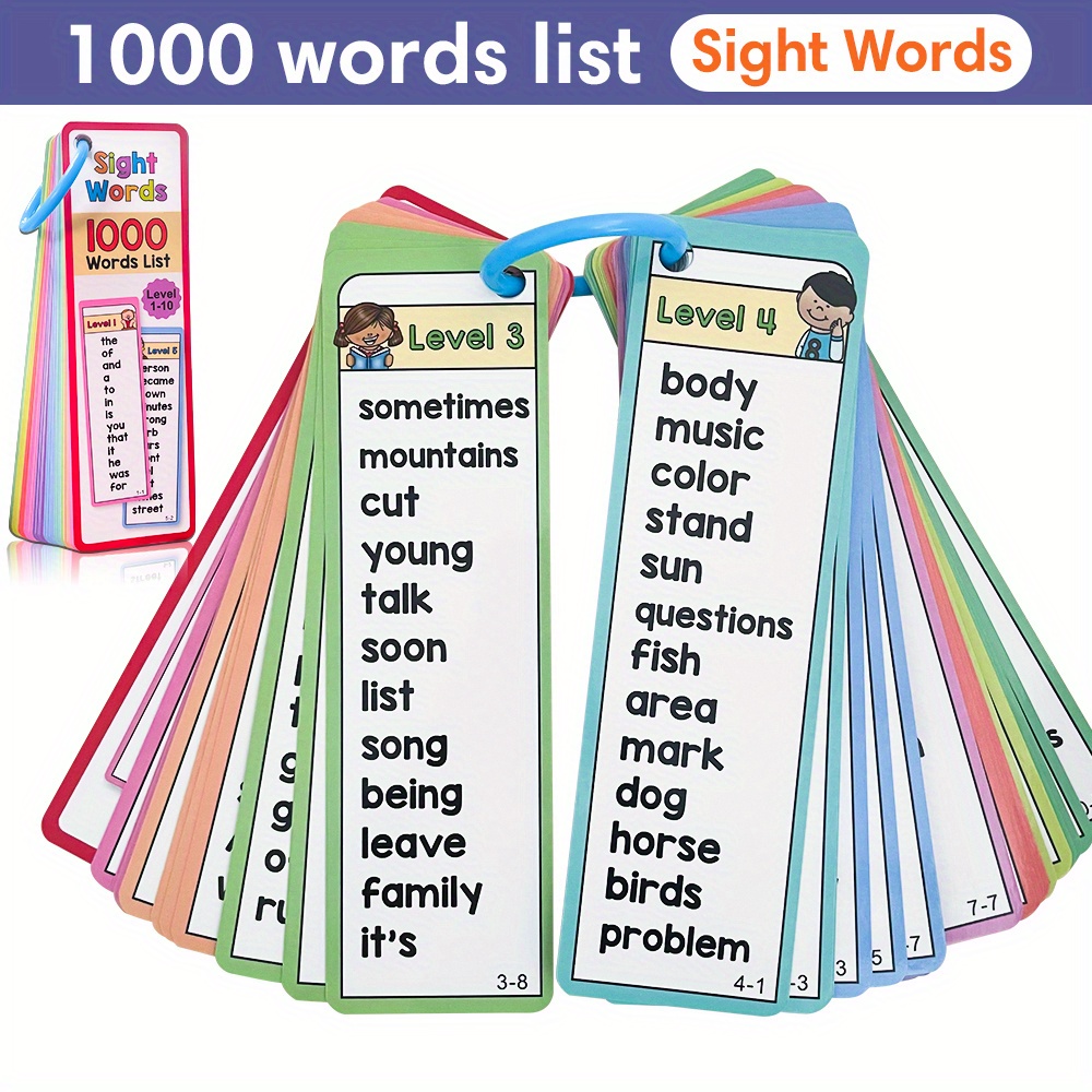 1000 Sight Words Flash Cards f - Educational Flash Card ulasan dan harga