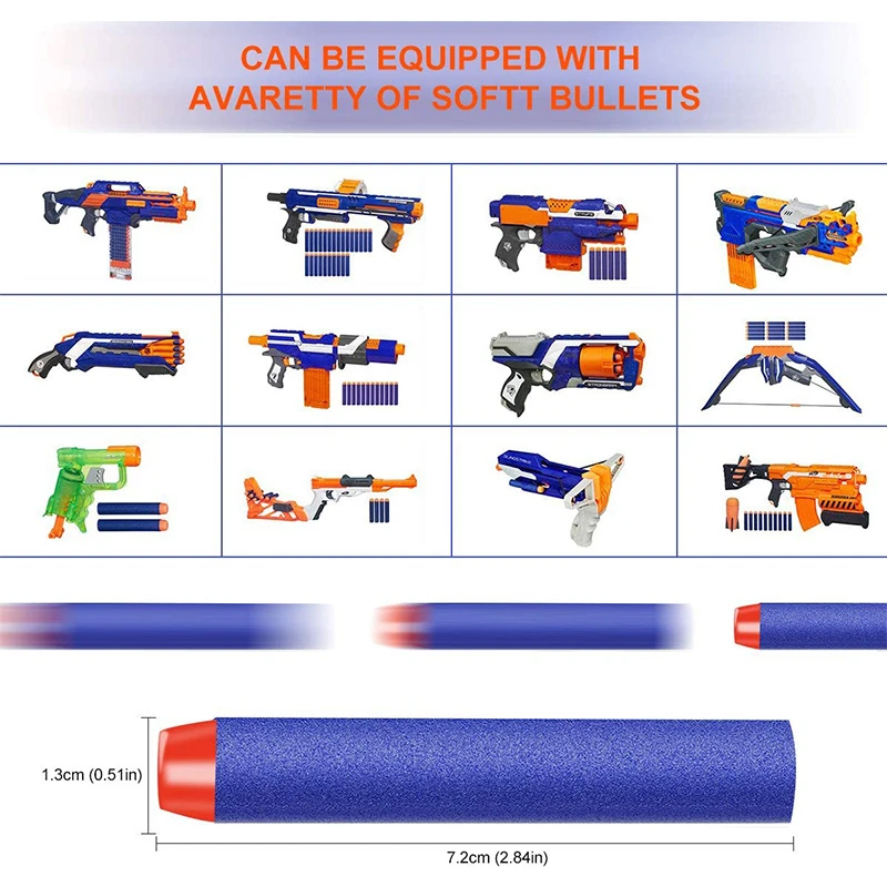 100pcs Blue Solid Round Head B - Foam Dart Gun ulasan dan harga