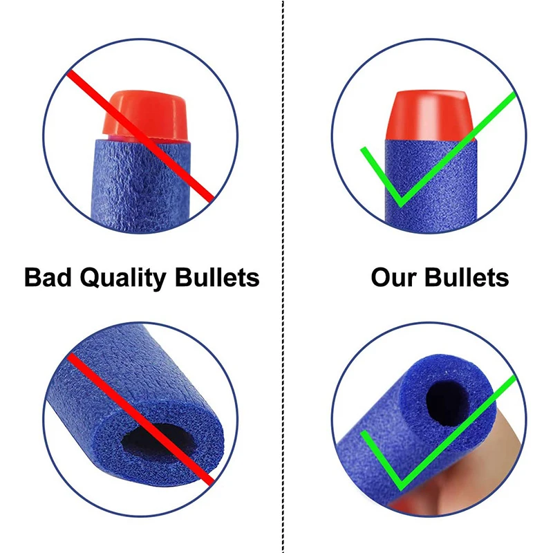 100pcs Blue Solid Round Head B - Foam Dart Gun ulasan dan harga
