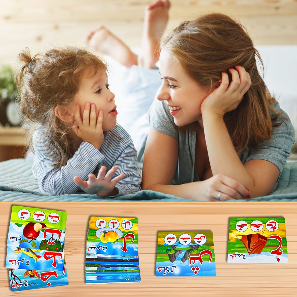 28Pcs Double Sided Arabic Alph - Educational Flash Card ulasan dan harga