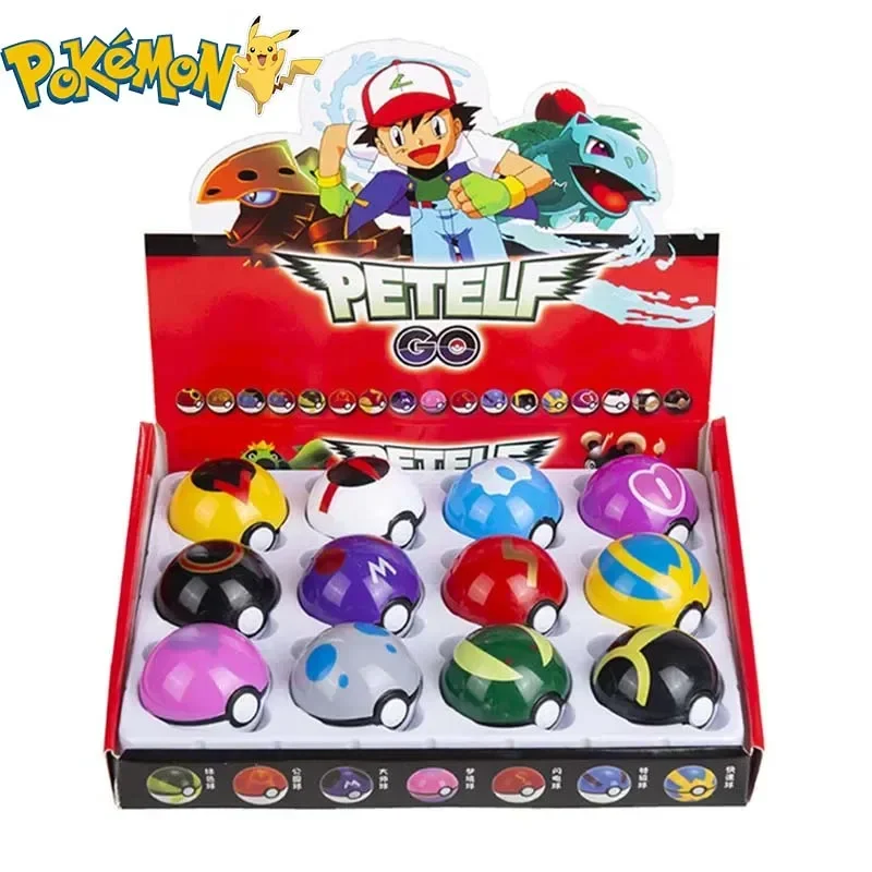 12Pcs Pokemon Figure Pokeball  - Kids Toys Return Gift ulasan dan harga