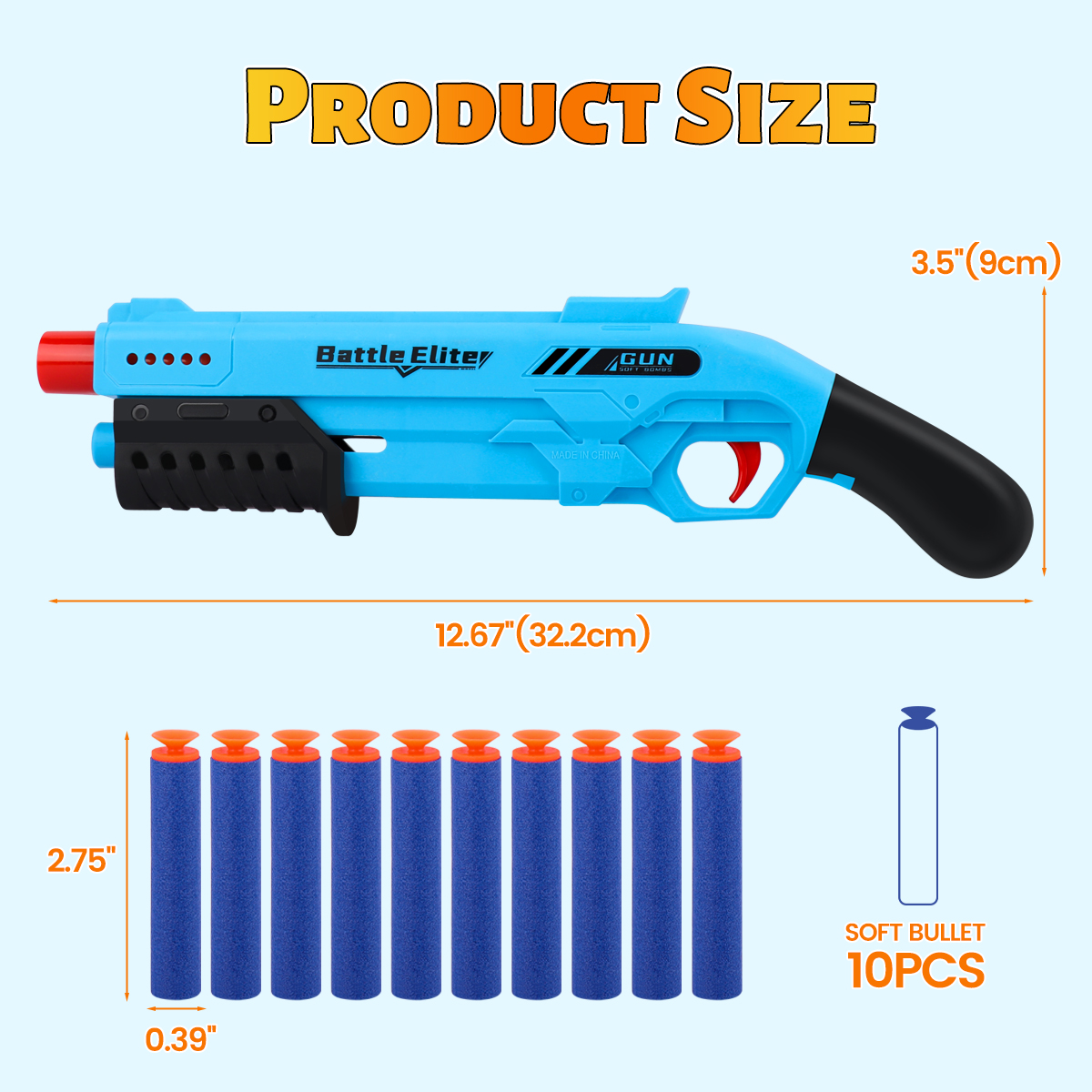 New Outdoor Kids Soft Bullet B - Foam Dart Gun ulasan dan harga