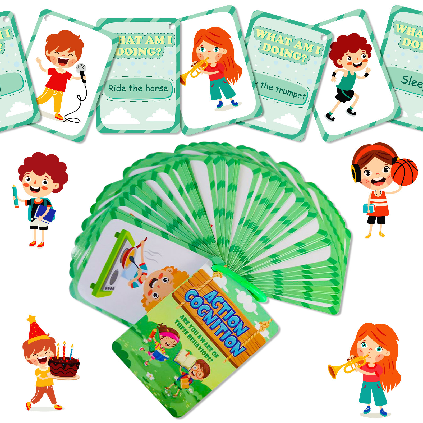 50Pcs/Set Cognition Learning C - Educational Flash Card ulasan dan harga