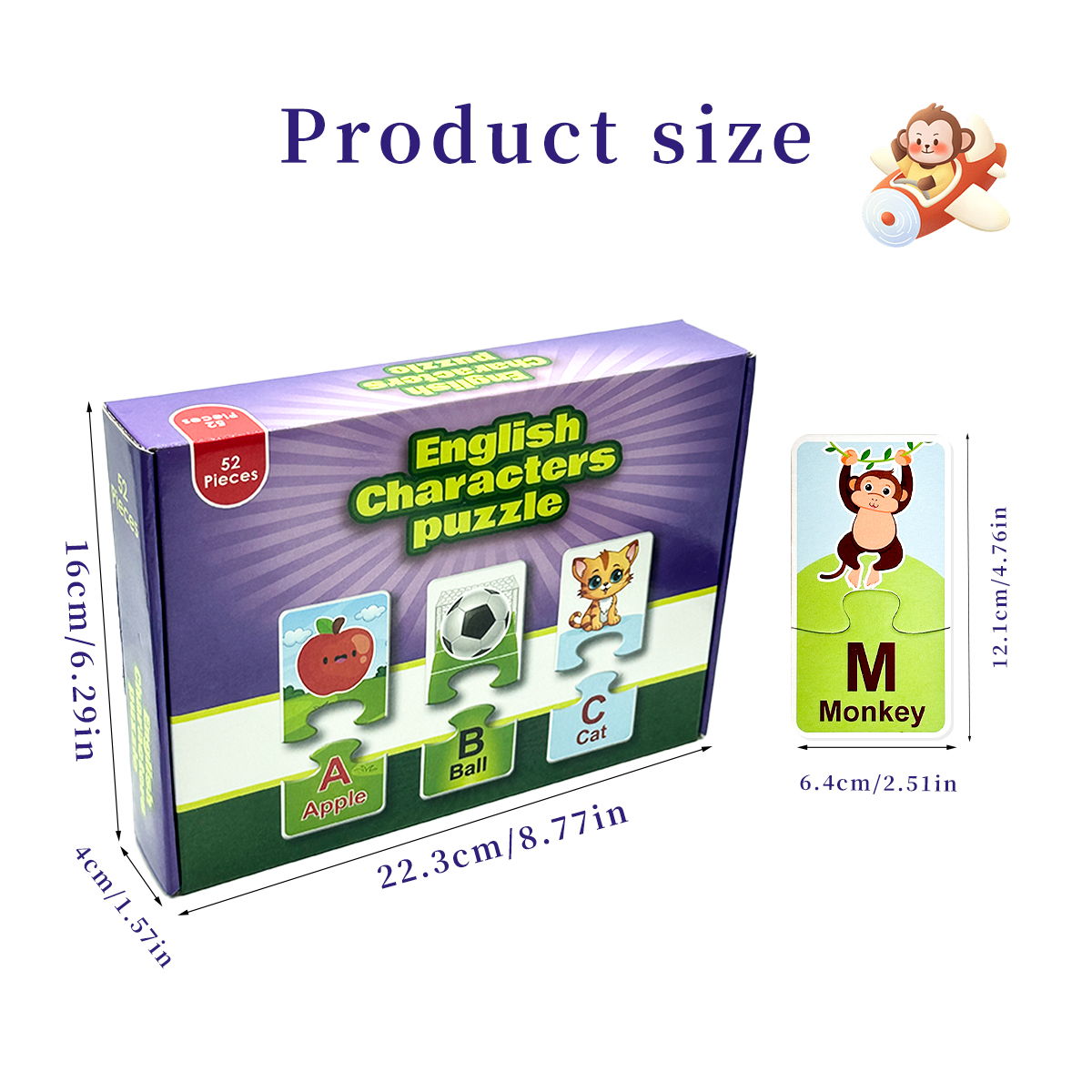 Alphabet Matching Puzzle Cards - Educational Flash Card ulasan dan harga
